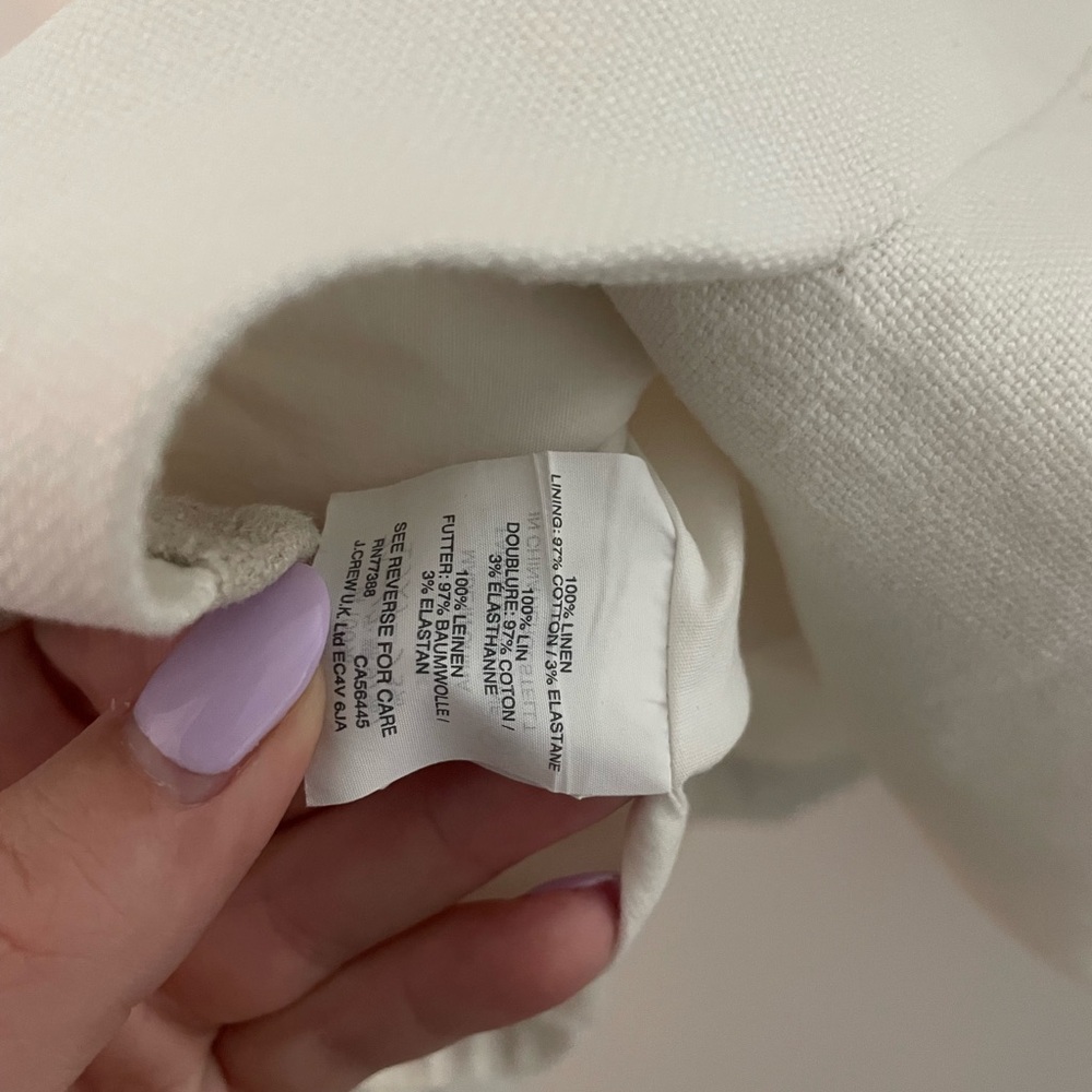 J. Crew - Linen Work Dress - Scallop Detail - Picture 5 of 5